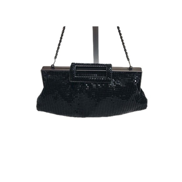 The Limited Black Sequin Handbag with Black Chain Handle Clasp Purse Wallet - Picture 2 of 10